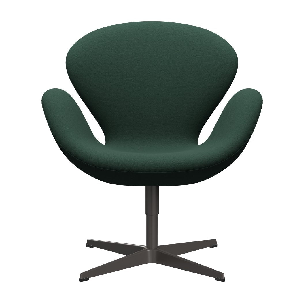 Fritz Hansen Swan Lounge Chair, teplý grafit/Christianshavn Dark Green Uni