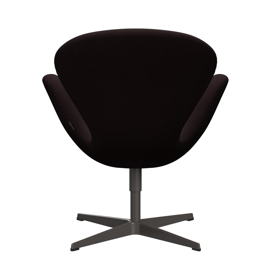 Fritz Hansen Swan Lounge Chair, teplý grafit/Christianshavn Dark Red Uni