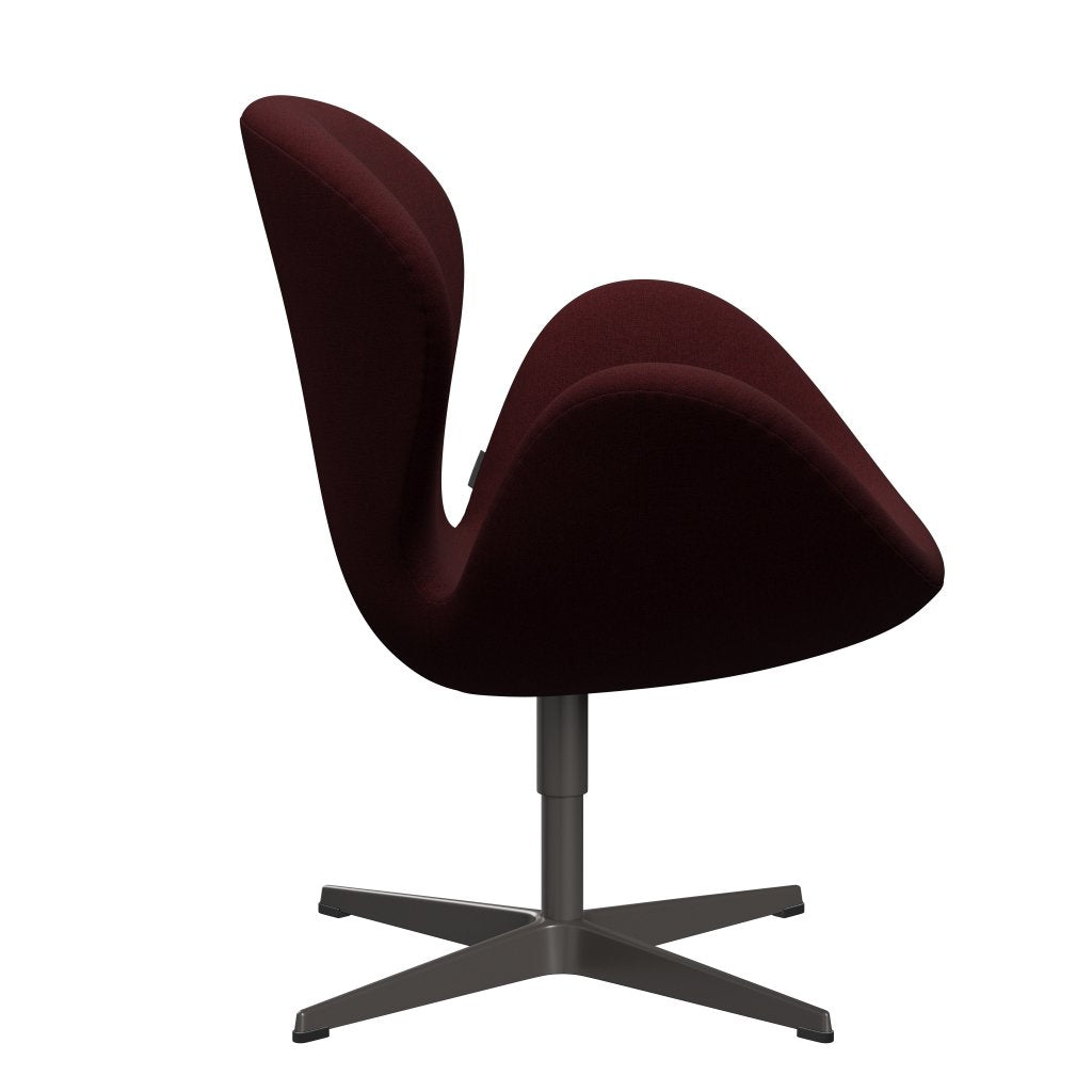 Fritz Hansen Swan Lounge Chair, teplý grafit/Christianshavn Red