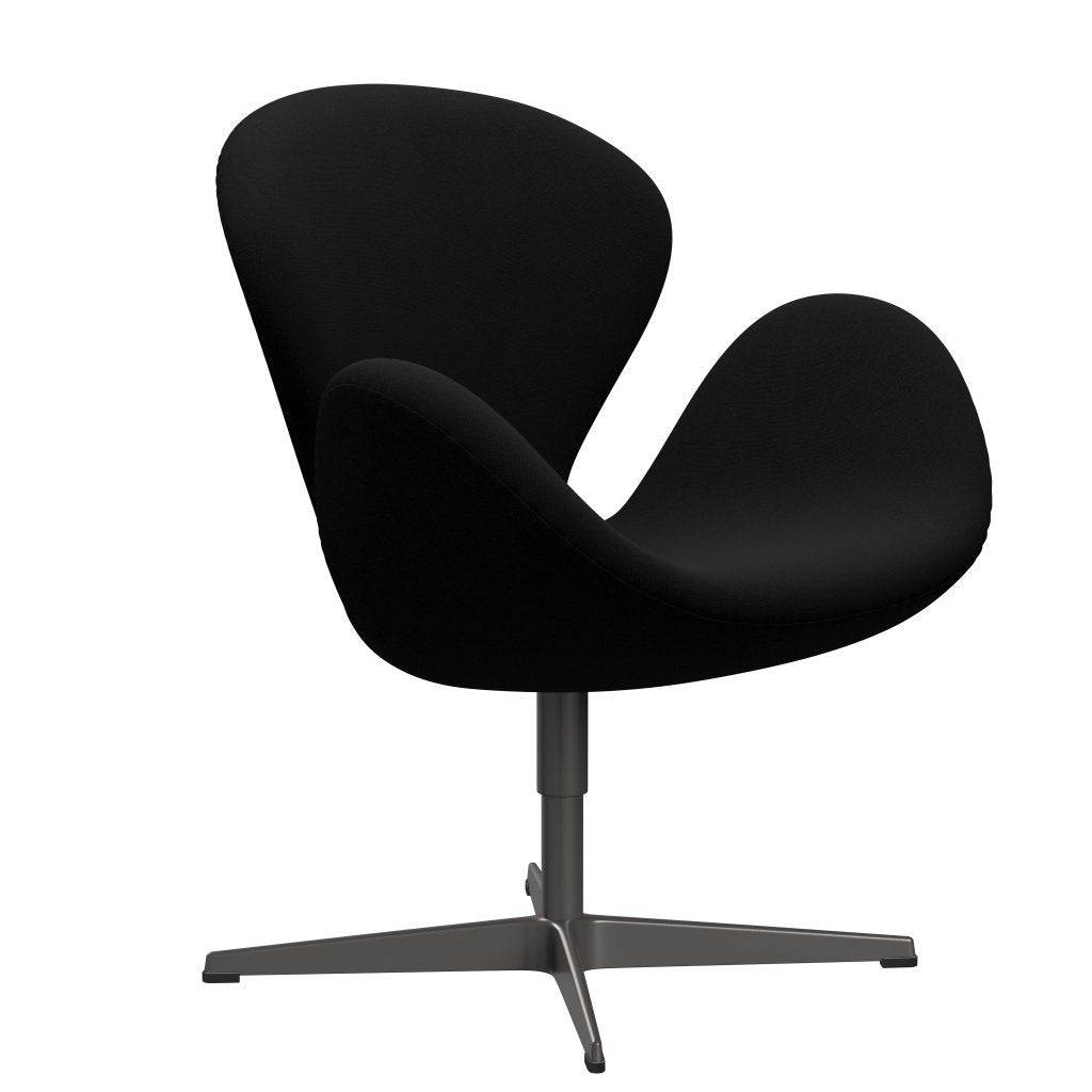 Fritz Hansen Swan Lounge Chair, teplý grafit/Christianshavn Black Uni