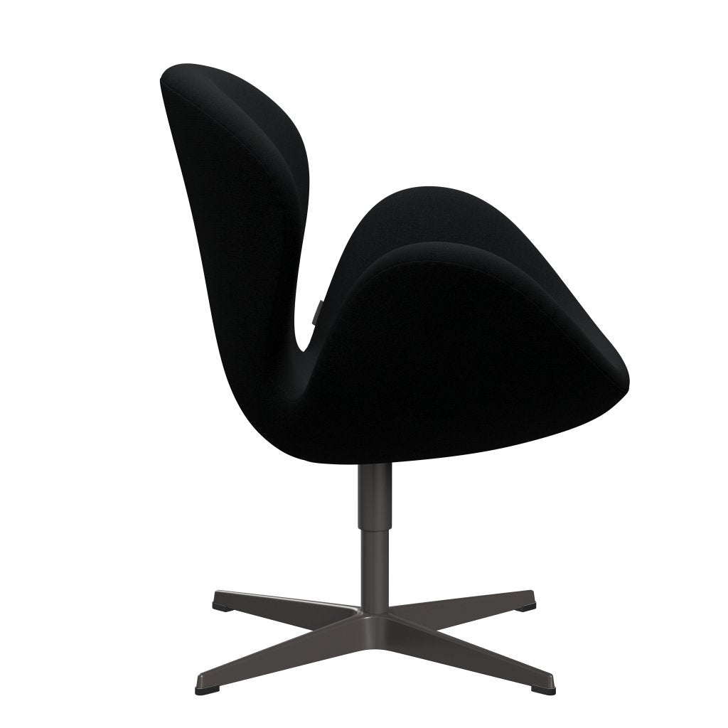 Fritz Hansen Swan Lounge Chair, teplý grafit/Christianshavn Black Uni