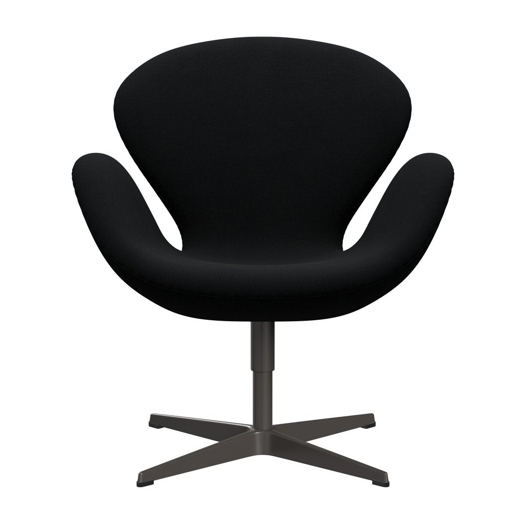 Fritz Hansen Swan Lounge Chair, teplý grafit/Christianshavn Black Uni