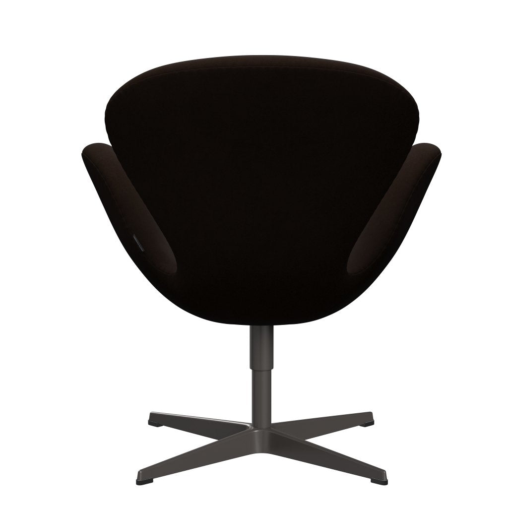 Fritz Hansen Swan Lounge Chair, Warm Graphite/Comfort Brown (01566)