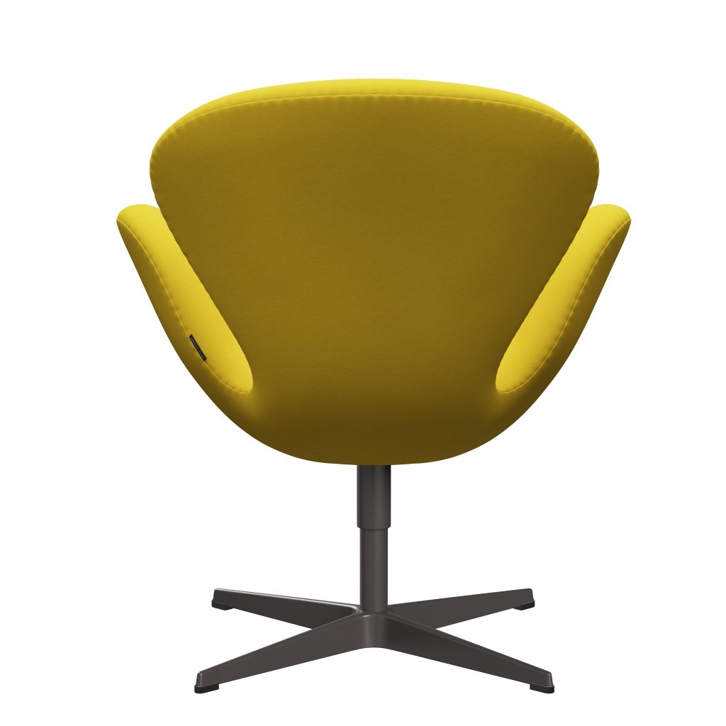 Fritz Hansen Swan Lounge Chair, Warm Graphite/Comfort Yellow (62003)