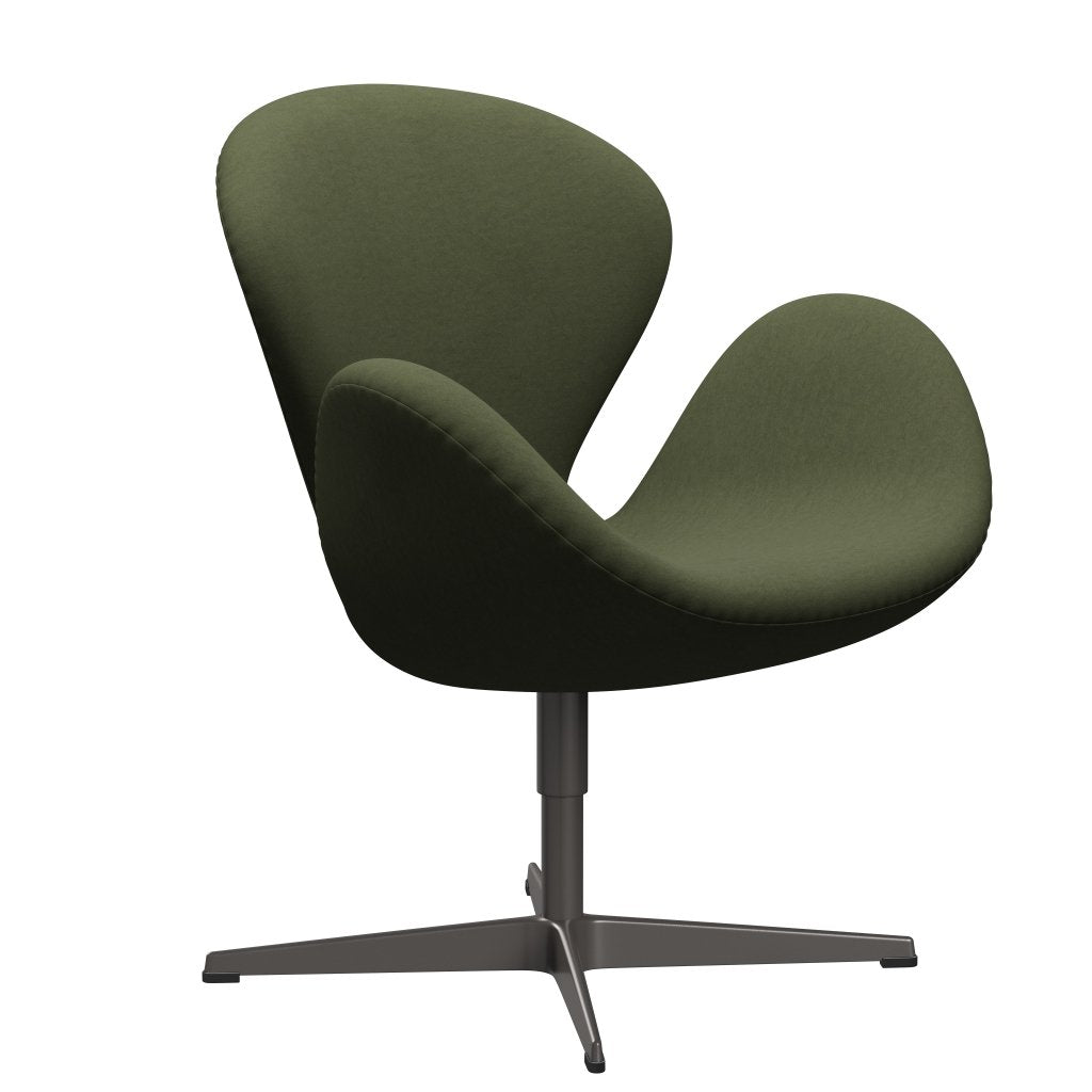 Fritz Hansen Swan Lounge Chair, teplý grafit/pohodlí zelená/šedá