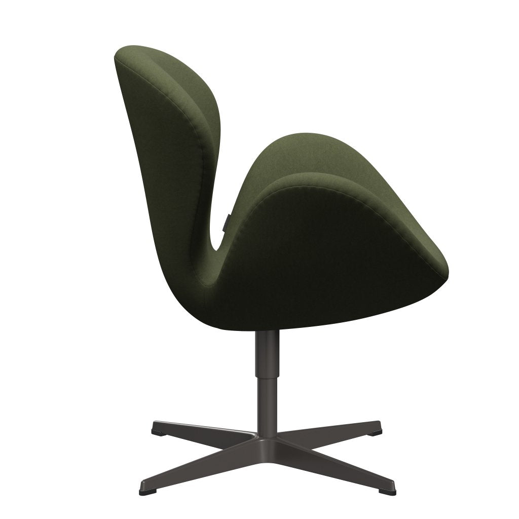 Fritz Hansen Swan Lounge Chair, teplý grafit/pohodlí zelená/šedá