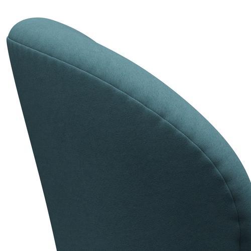 Fritz Hansen Swan Lounge Chair, Warm Graphite/Comfort Light Grey/Blue