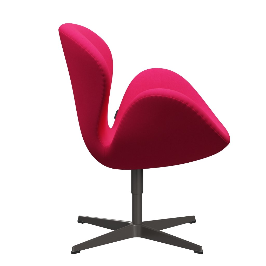 Fritz Hansen Swan Lounge Chair, teplá grafita/pohodlí růžová