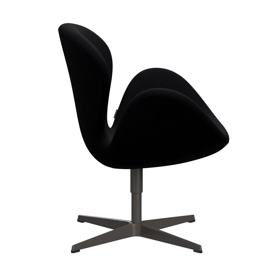 Fritz Hansen Swan Lounge Chair, teplý grafit/pohodlí černá (00050)