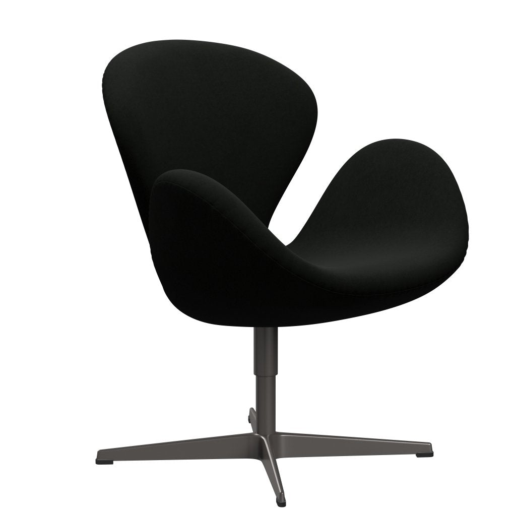 Fritz Hansen Swan Lounge Chair, teplý grafit/pohodlí černá (60009)