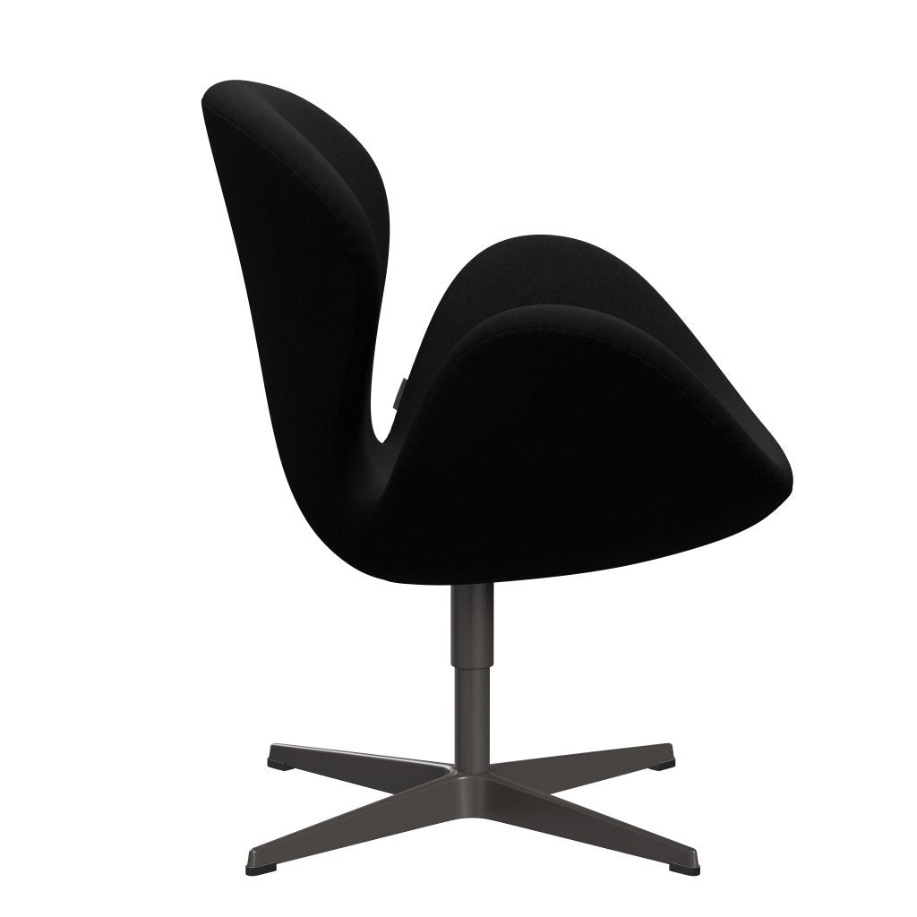 Fritz Hansen Swan Lounge Chair, teplý grafit/pohodlí černá (60009)