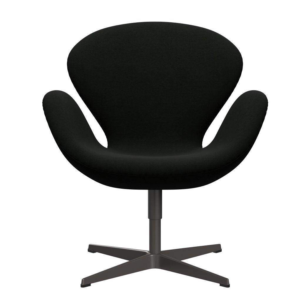 Fritz Hansen Swan Lounge Chair, Warm Graphite/Comfort Black (60009)