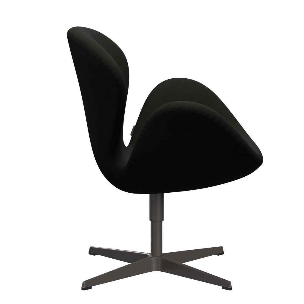 Fritz Hansen Swan Lounge Chair, Warm Graphite/Comfort Black (61013)