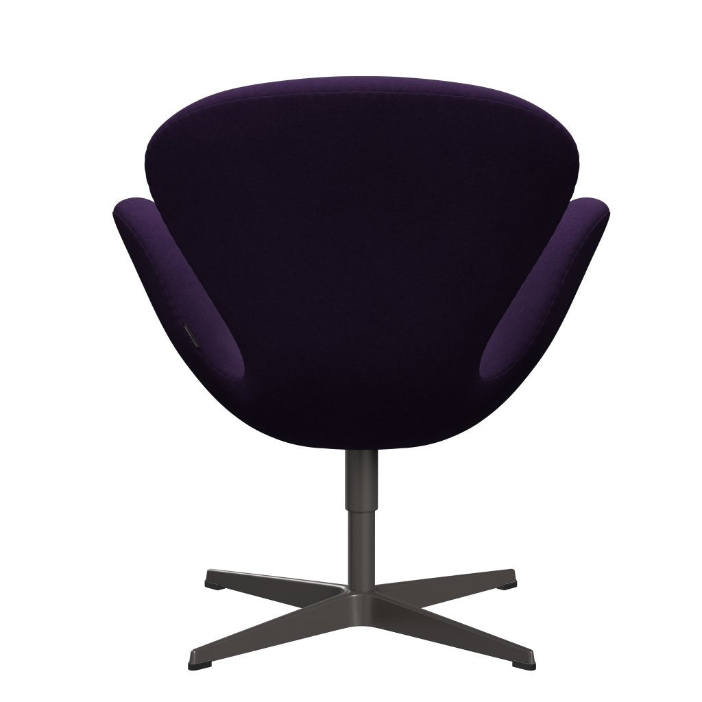 Fritz Hansen Swan Lounge Chair, Warm Graphite/Comfort Violet Dark