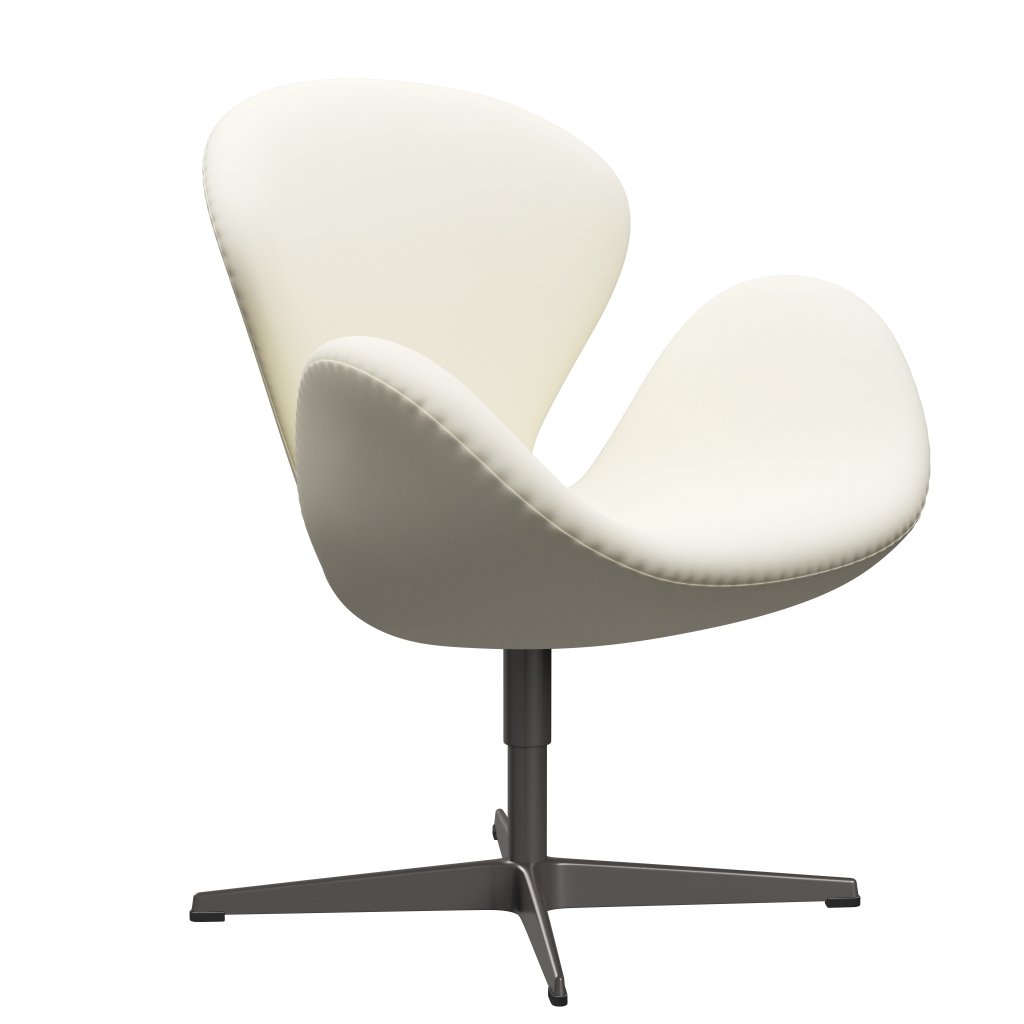 Fritz Hansen Swan Lounge Chair, teplý grafit/pohodlí bílá