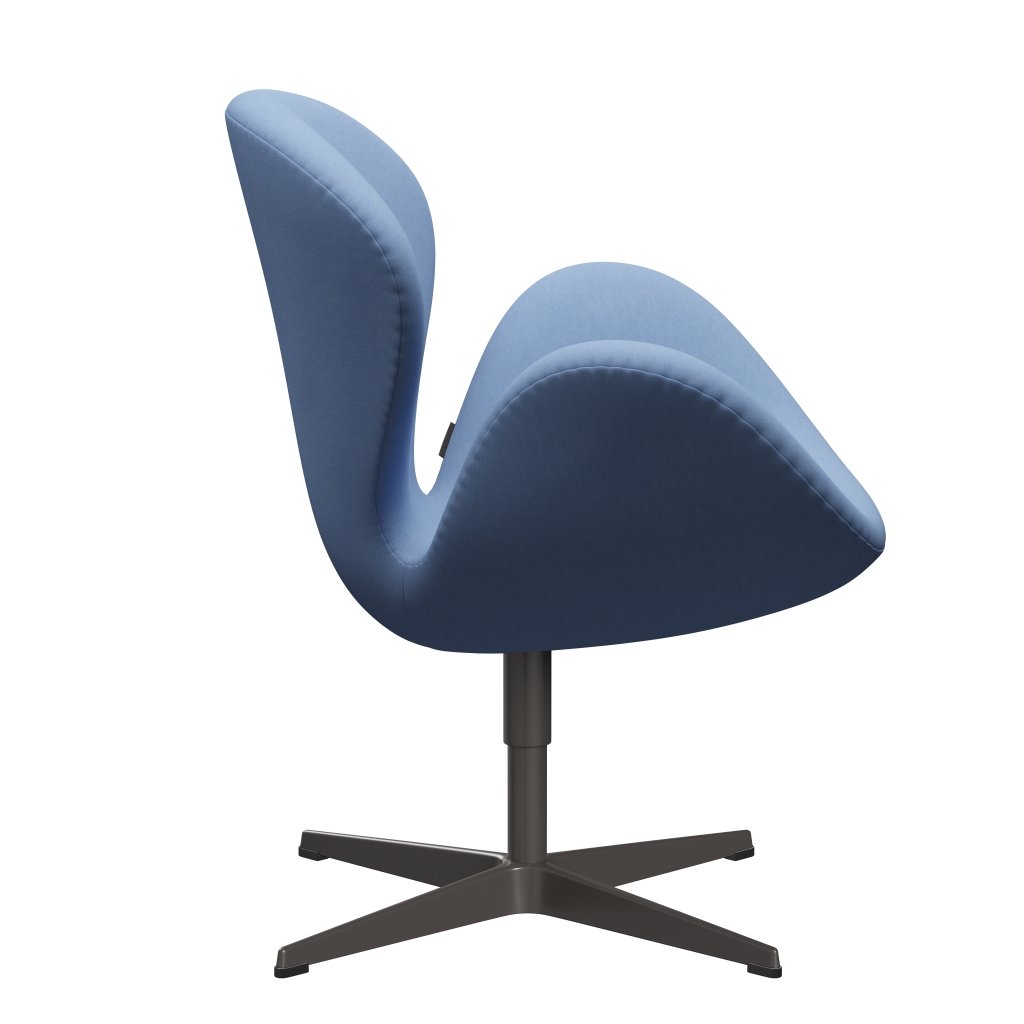 Fritz Hansen Swan Lounge Chair, teplý grafit/pohodlí bílá/modrá