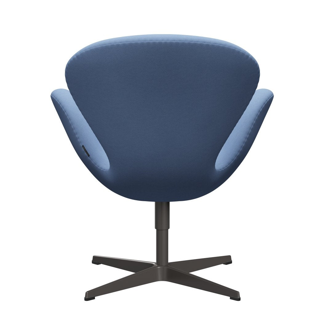 Fritz Hansen Swan Lounge Chair, Warm Graphite/Comfort White/Blue