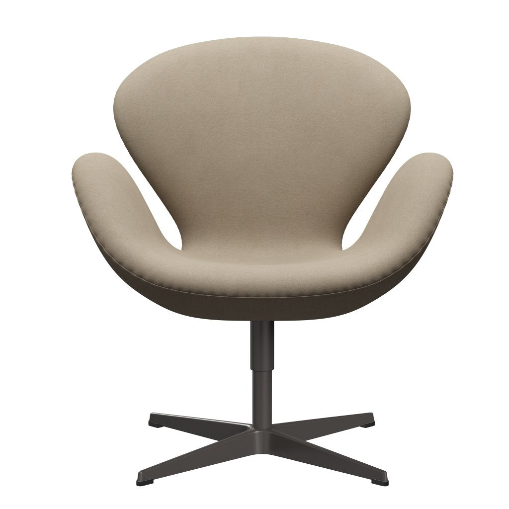 Fritz Hansen Swan Lounge Chair, teplý grafit/Divina Light Beige