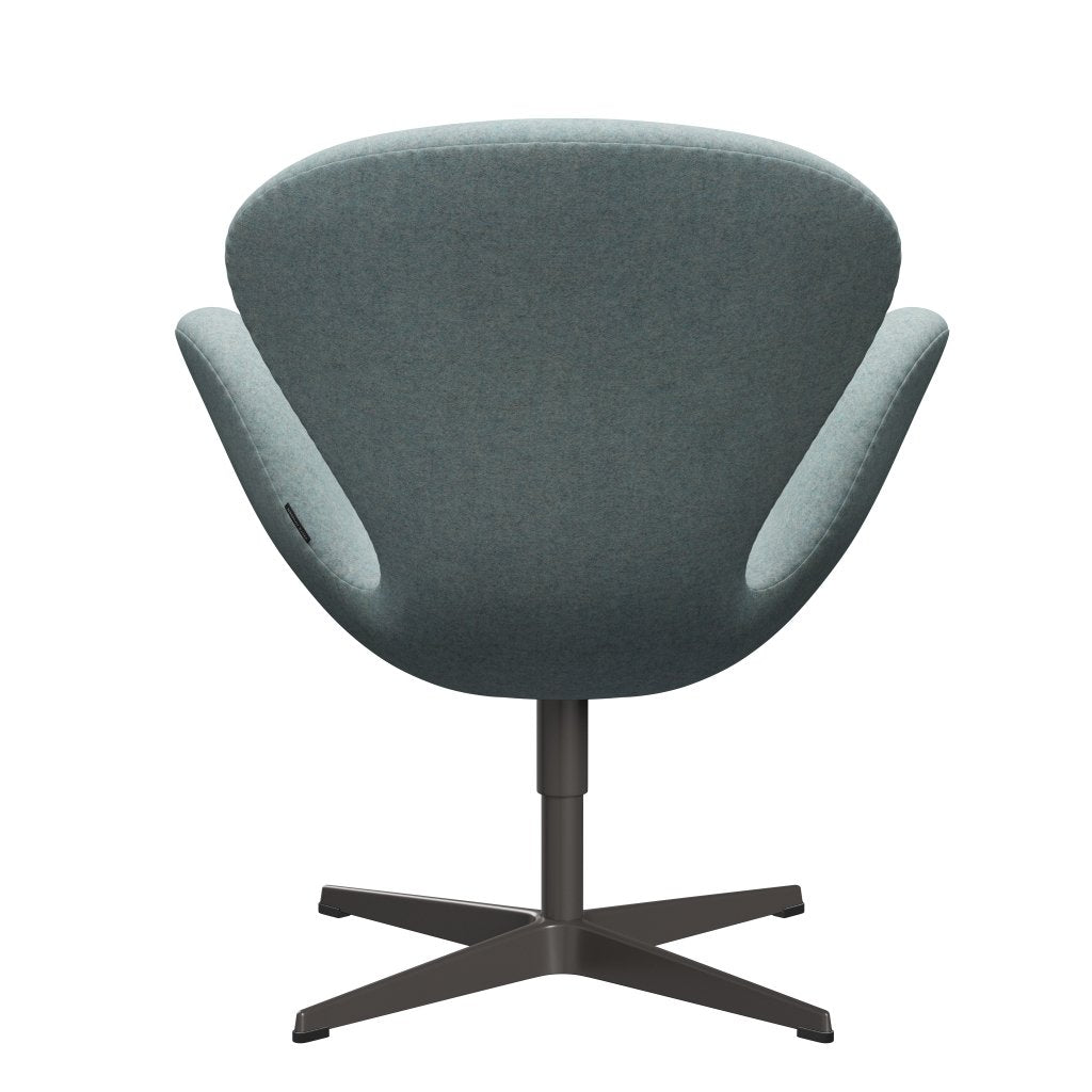 Fritz Hansen Swan Lounge Chair, teplá grafit/divina MD máta