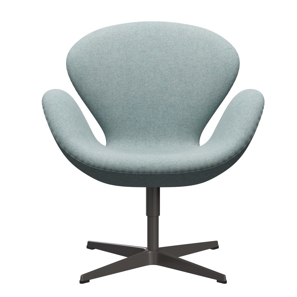 Fritz Hansen Swan Lounge Chair, teplá grafit/divina MD máta