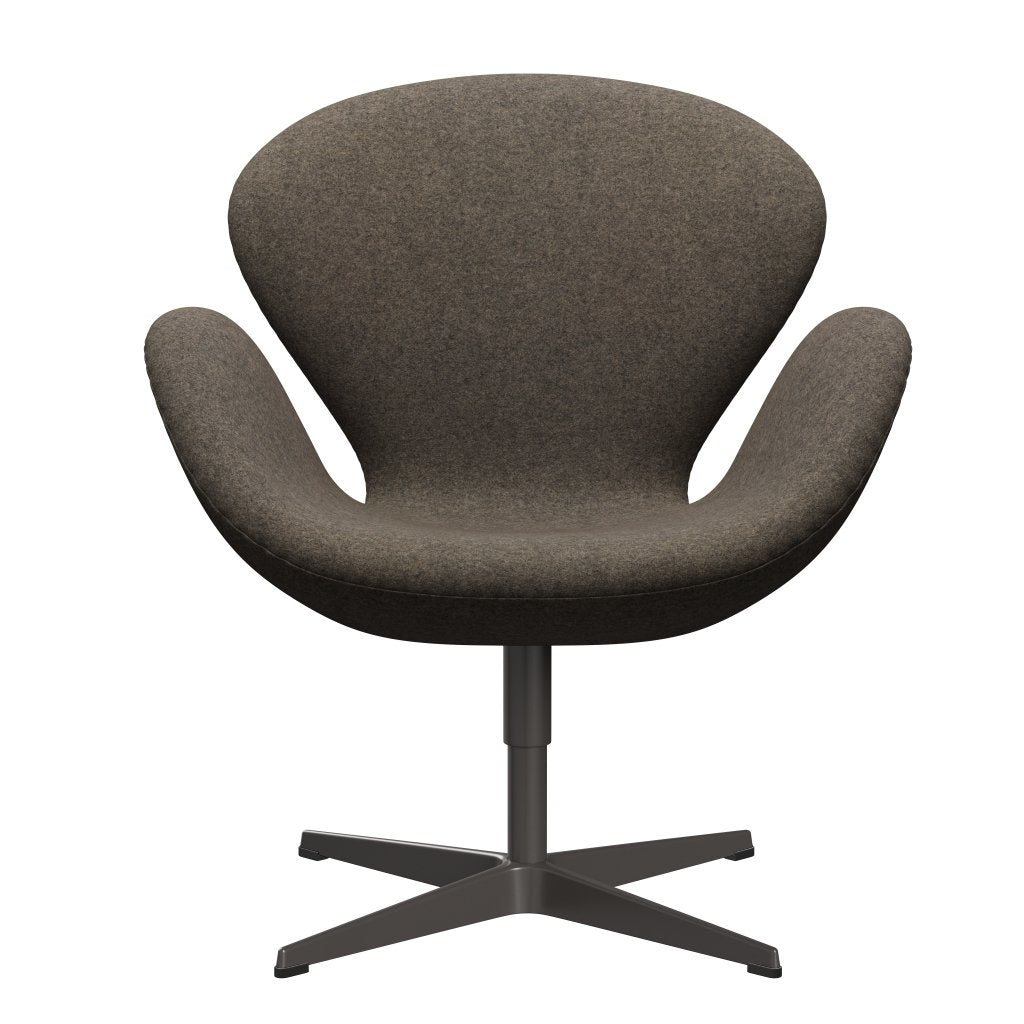 Fritz Hansen Swan Lounge Chair, teplý grafit/divina MD krtka