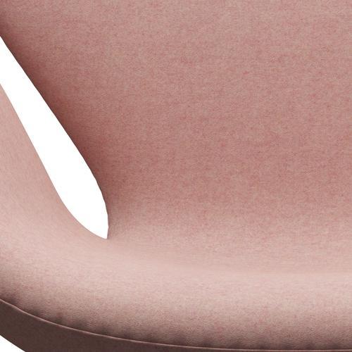 Fritz Hansen Swan Lounge Chair, teplý grafit/Divina MD měkká růžová