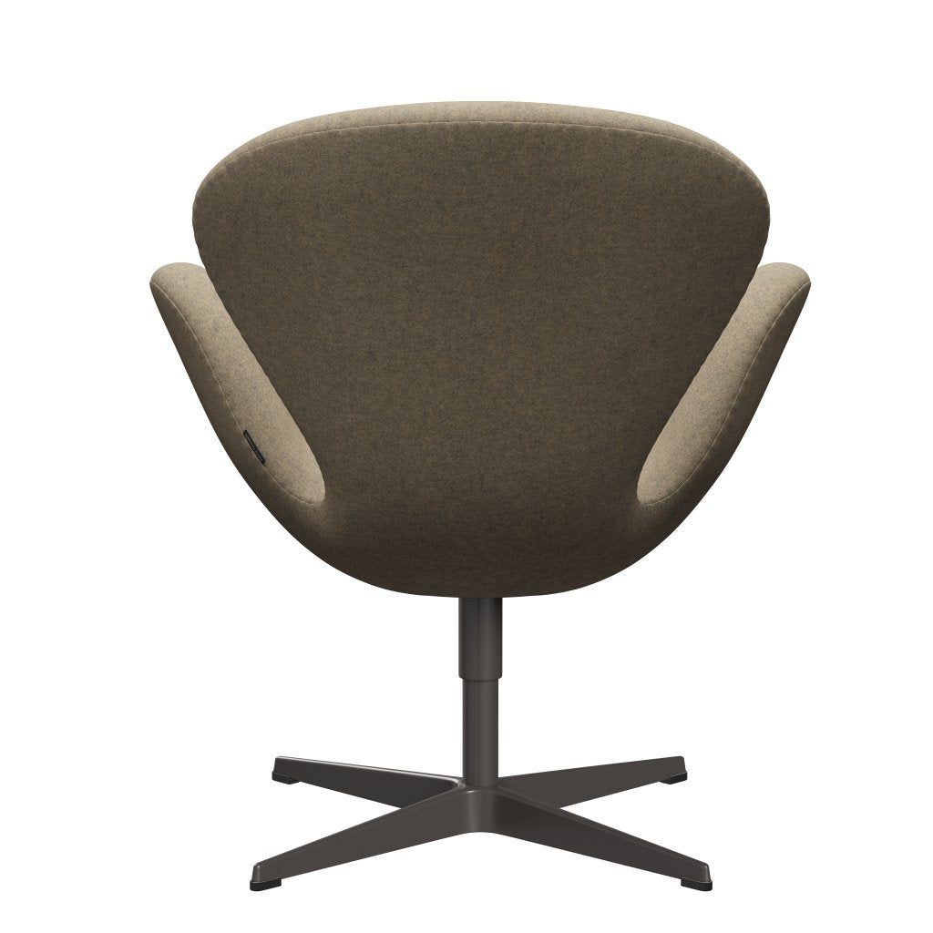 Fritz Hansen Swan Lounge Chair, Warm Graphite/Divina Melange Grey Sand