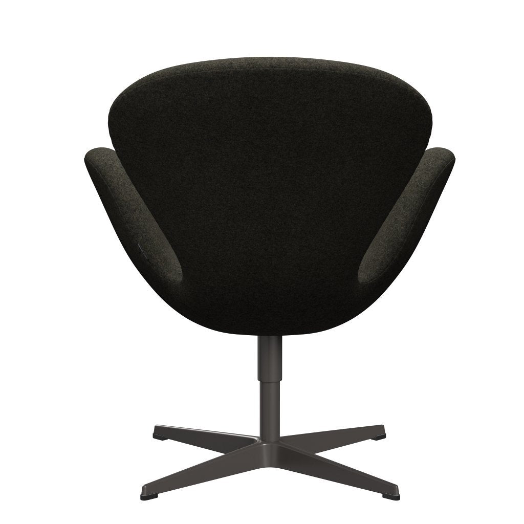 Fritz Hansen Swan Lounge Chair, teplá grafit/divina melange šedá hnědá