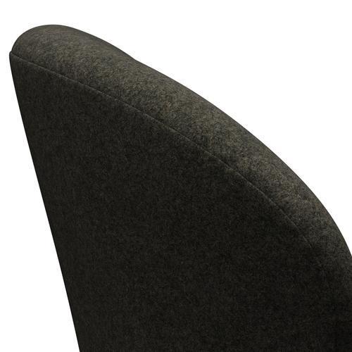 Fritz Hansen Swan Lounge Chair, Warm Graphite/Divina Melange Grey Brown