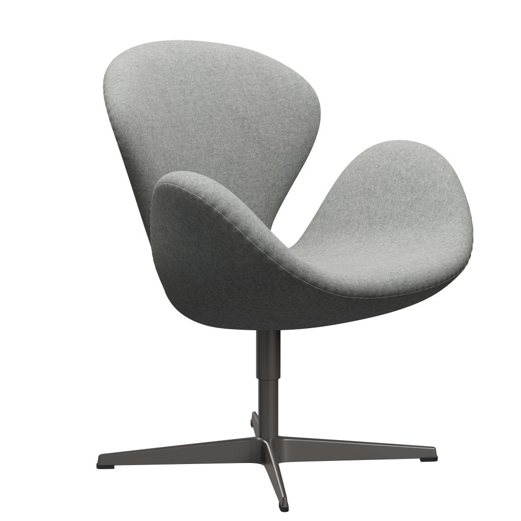 Fritz Hansen Swan Lounge Chair, teplý grafit/divina melange světle šedá