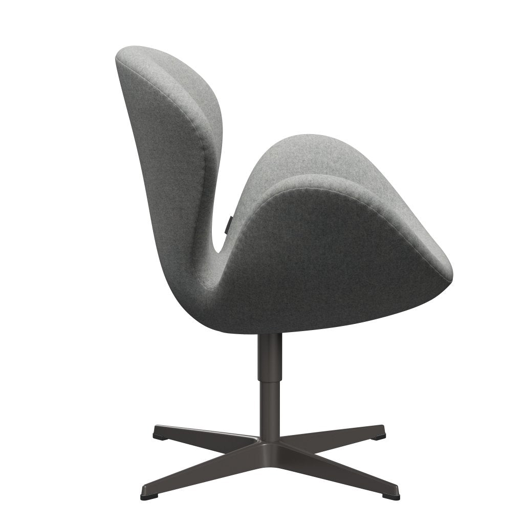 Fritz Hansen Swan Lounge Chair, teplý grafit/divina melange světle šedá