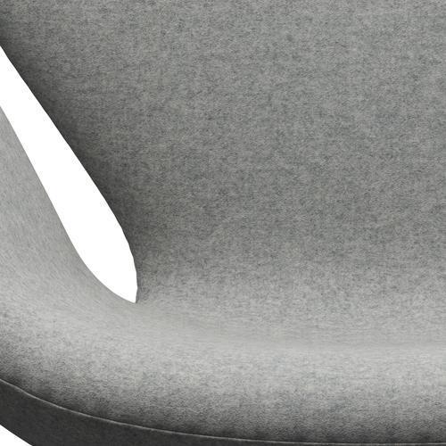 Fritz Hansen Swan Lounge Chair, teplý grafit/divina melange světle šedá