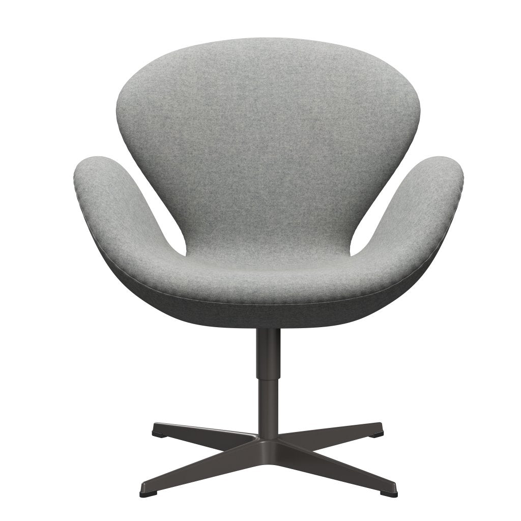 Fritz Hansen Swan Lounge Chair, teplý grafit/divina melange světle šedá