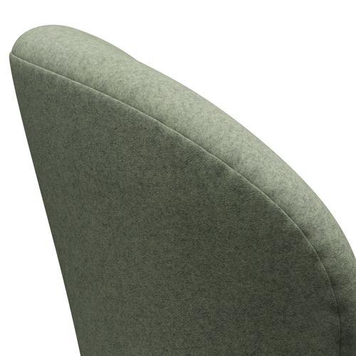 Fritz Hansen Swan Lounge Chair, teplý grafit/divina melange light zelená