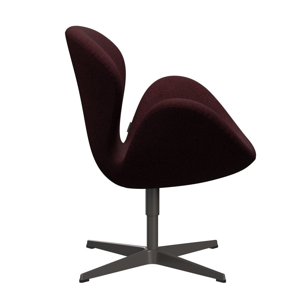 Fritz Hansen Swan Lounge Chair, teplá grafit/divina melange růžová tma