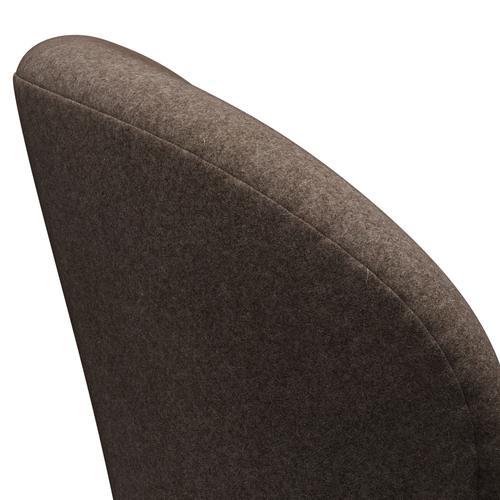 Fritz Hansen Swan Lounge Chair, Warm Graphite/Divina Melange Dusty Brown