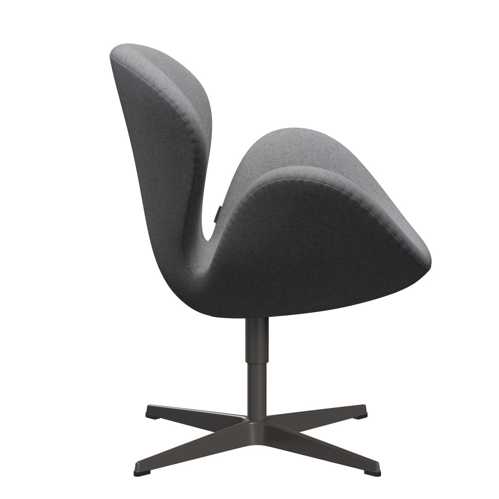 Fritz Hansen Swan Lounge Chair, teplý grafit/divina melange kámen šedá