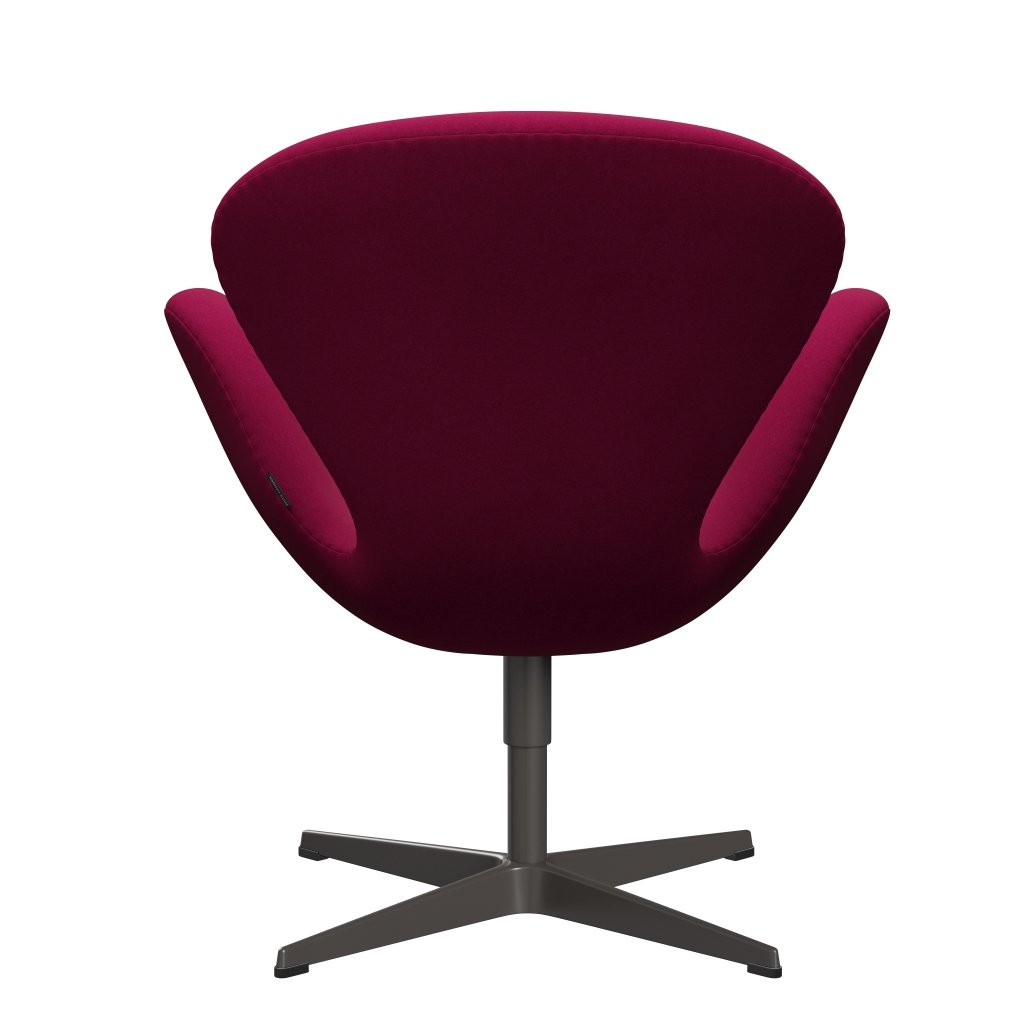 Fritz Hansen Swan Lounge Chair, teplý grafit/Divina Pink Dark