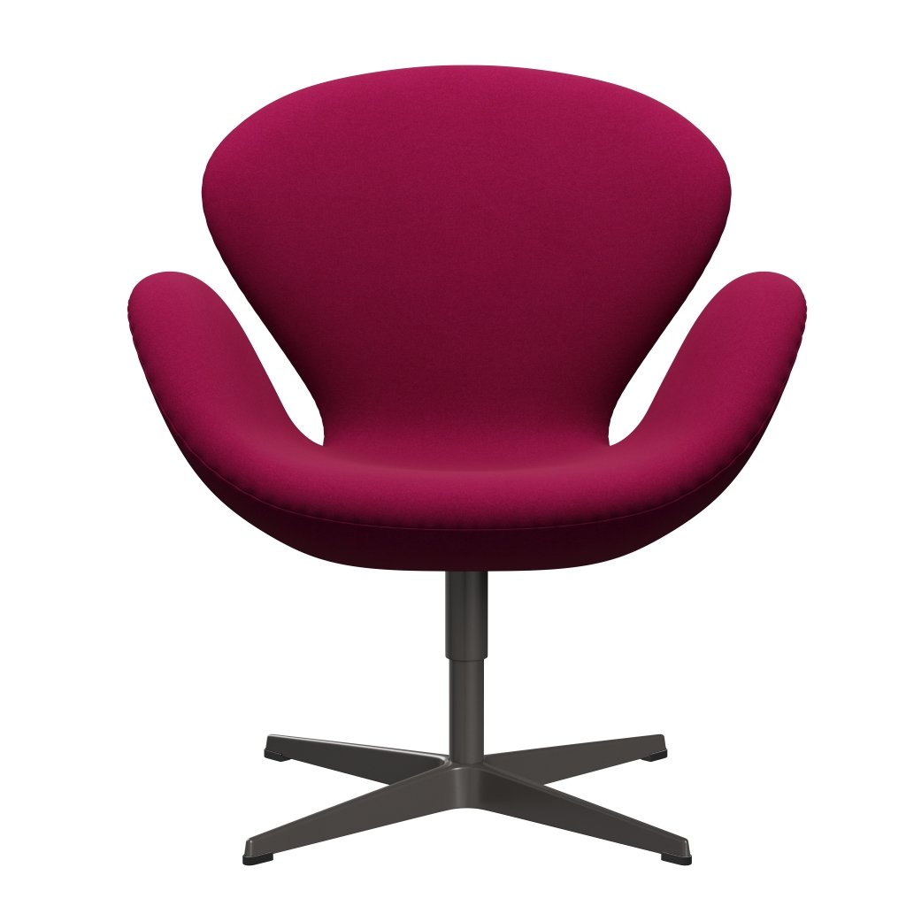 Fritz Hansen Swan Lounge Chair, Warm Graphite/Divina Pink Dark