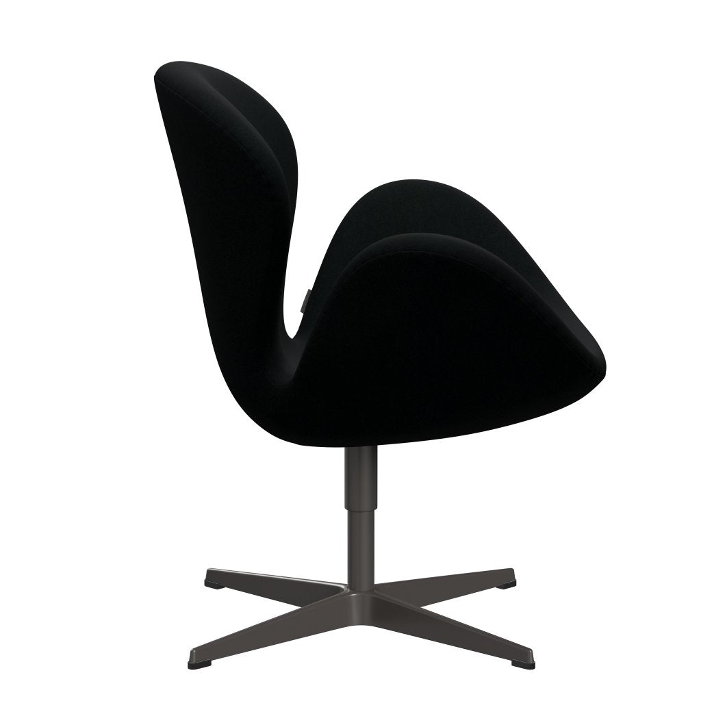 Fritz Hansen Swan Lounge Chair, teplý grafit/divina černá