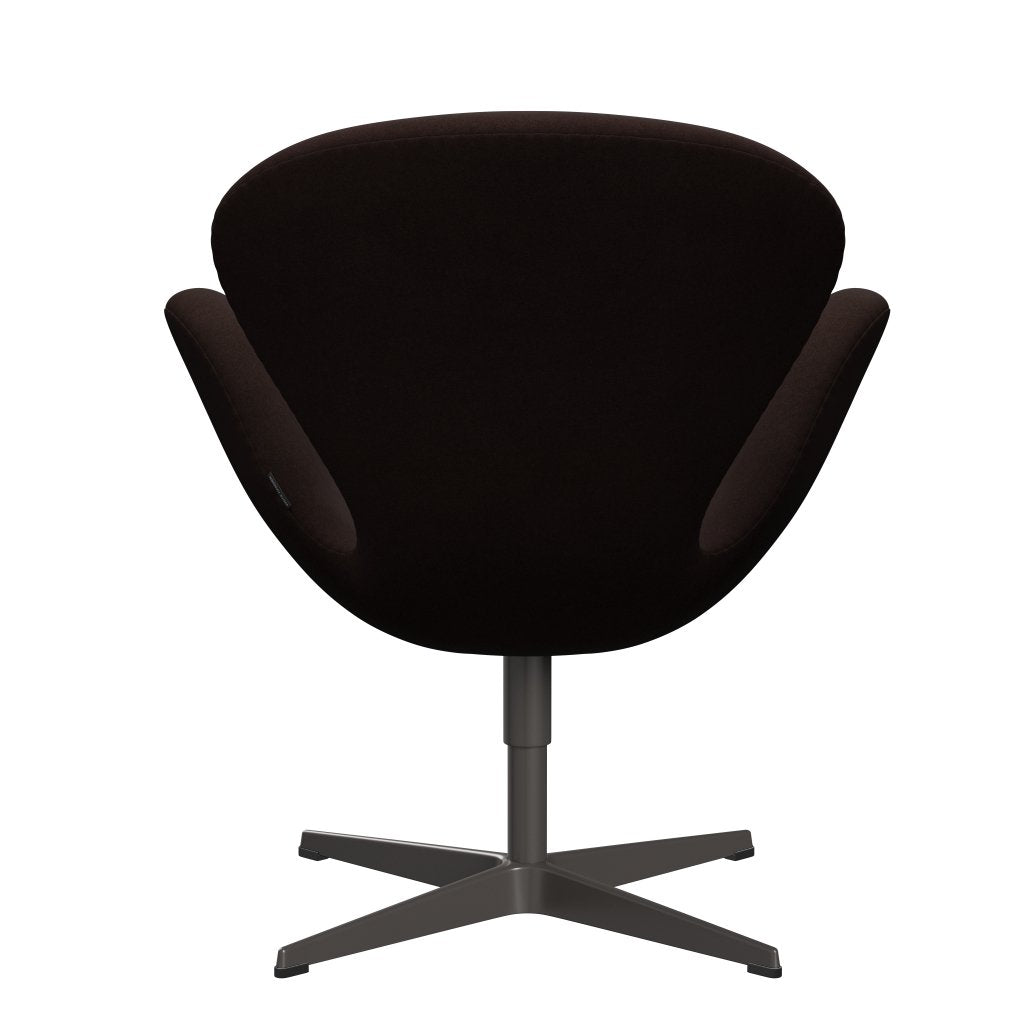 Fritz Hansen Swan Lounge Chair, teplá grafita/Divina Warm Brown