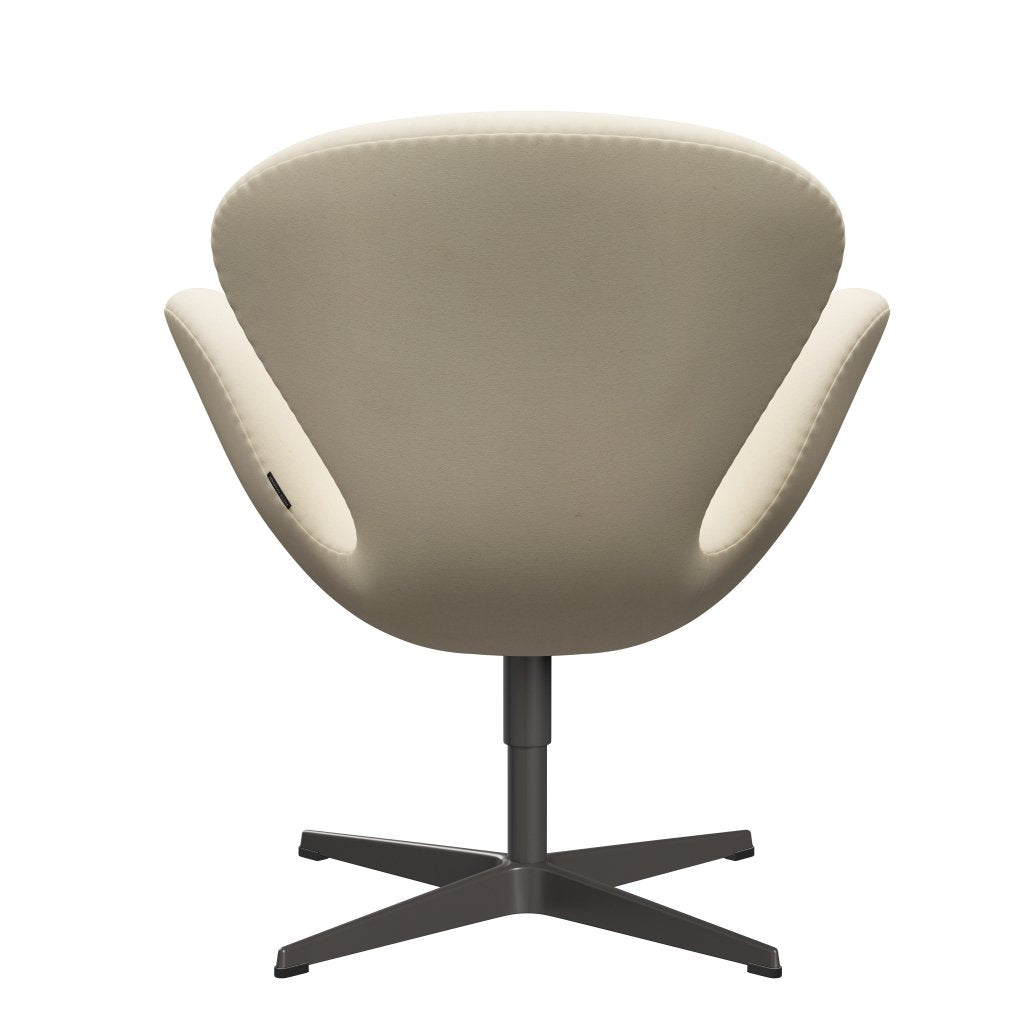 Fritz Hansen Swan Lounge Chair, teplý grafit/divina bílá