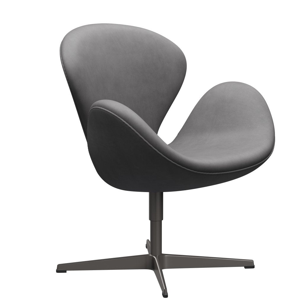 Fritz Hansen Swan Lounge Chair, Warm Graphite/Embrace Chocolate