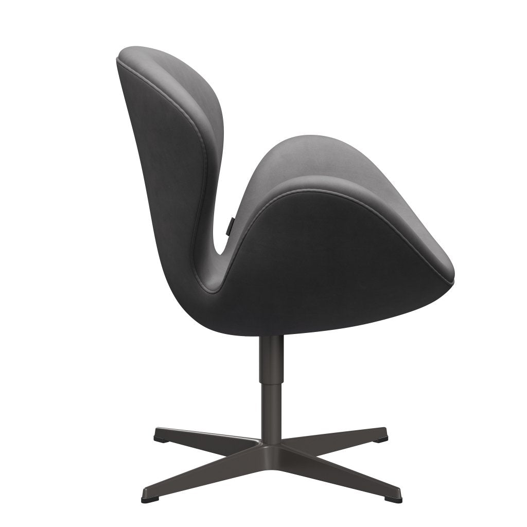 Fritz Hansen Swan Lounge Chair, teplý grafit/objetí čokoládu