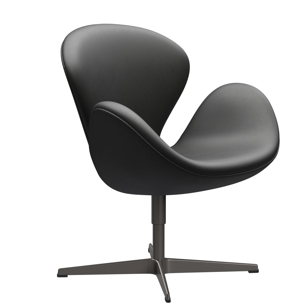 Fritz Hansen Swan Lounge Chair, teplý grafit/základní černá