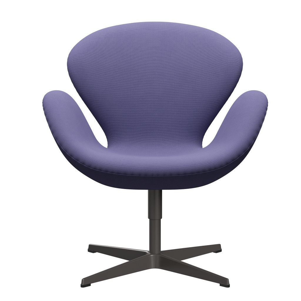 Fritz Hansen Swan Lounge Chair, Warm Graphite/Fame Blue Violet