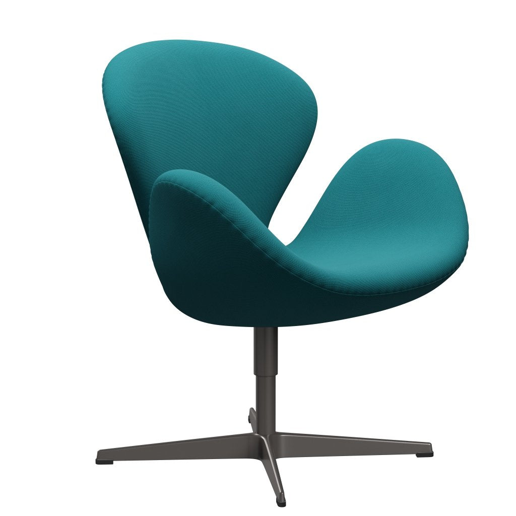 Fritz Hansen Swan Lounge Chair, teplá grafita/sláva zelená tyrkysová