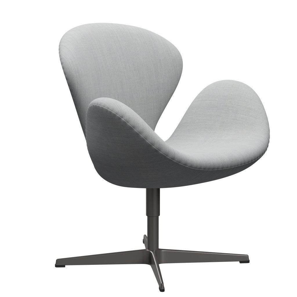 Fritz Hansen Swan Lounge Chair, teplý grafit/fiord šedá/střední šedá