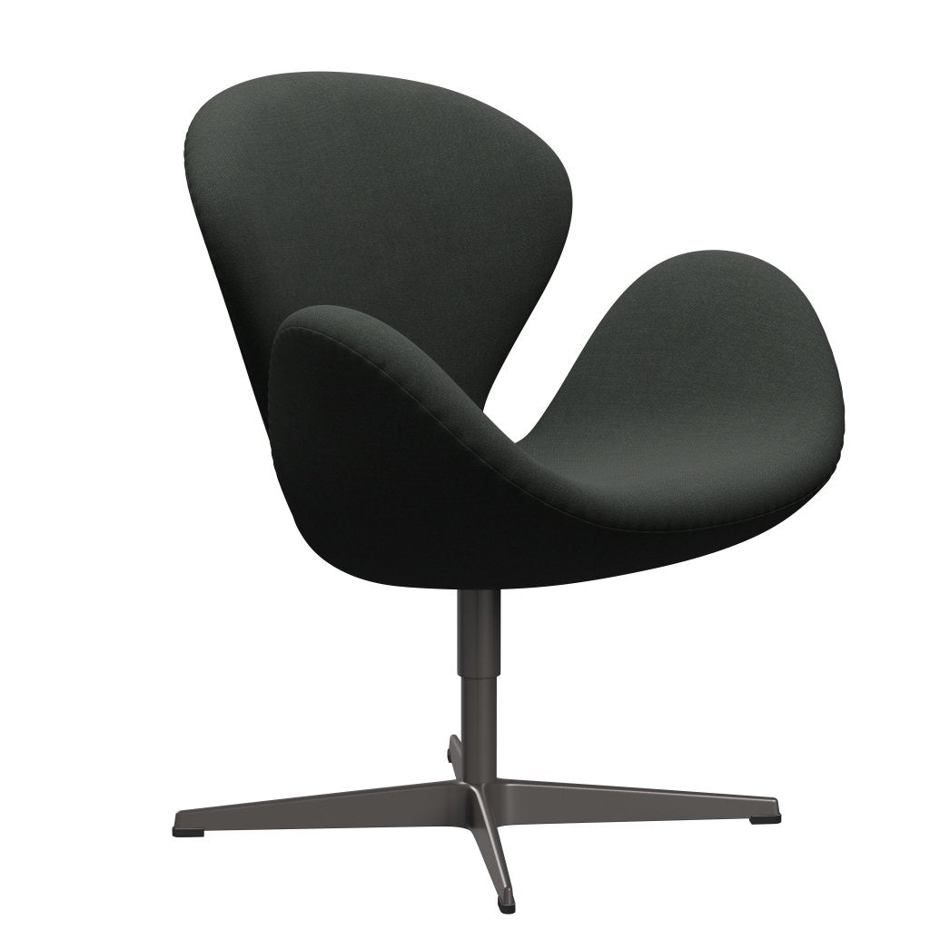 Fritz Hansen Swan Lounge Chair, teplý grafit/fiord černý vícebarevný