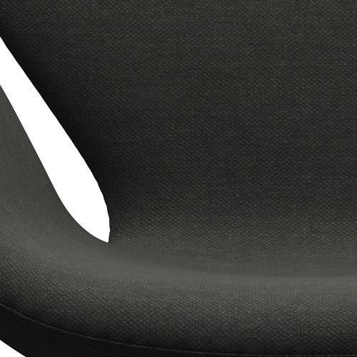 Fritz Hansen Swan Lounge Chair, teplý grafit/fiord černá/hnědá